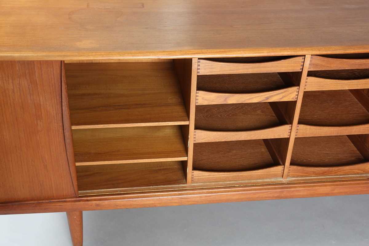 A mid-20th century Danish teak sideboard, in the manner of Bernard Pedersen & Son, fitted with two - Image 6 of 12