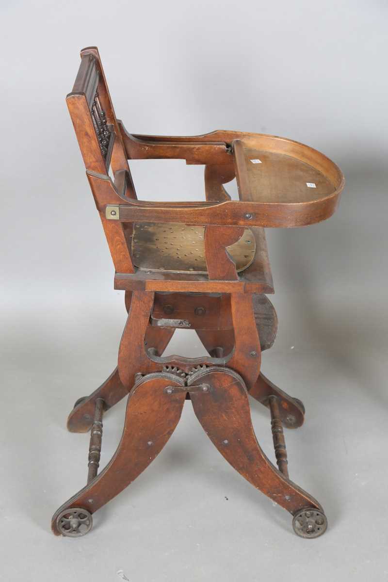 A 19th century child’s beech and elm Windsor chair, on turned legs united by stretchers, height - Image 10 of 17