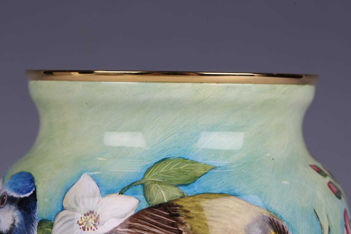 A limited edition Elliot Hall Enamels Prestige Ombersley vase, circa 2007, painted by the - Image 11 of 28