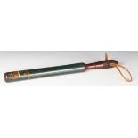 A William IV turned hardwood truncheon, painted with a crowned 'WR IIII' cypher, length 49cm.