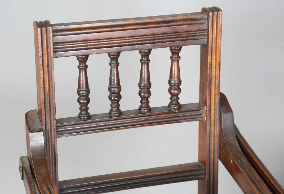 A 19th century child’s beech and elm Windsor chair, on turned legs united by stretchers, height - Image 7 of 17