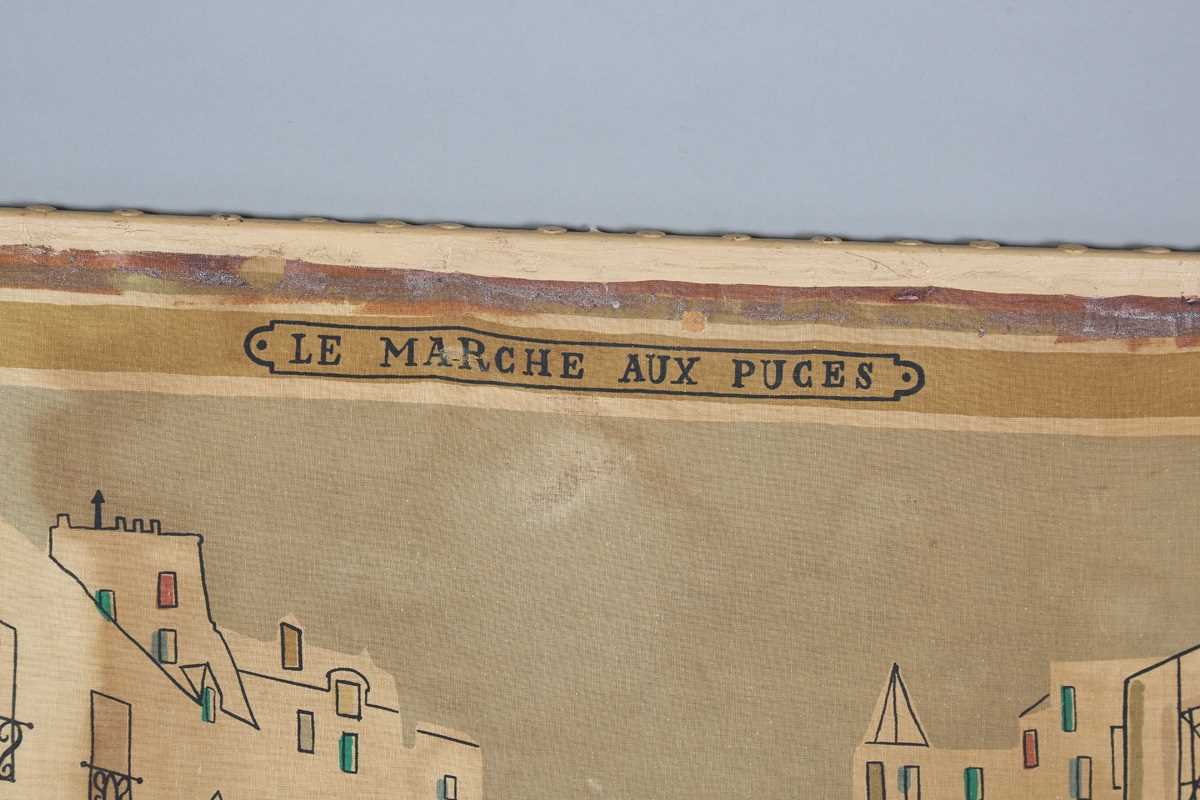 Jean-Denis Malclés - 'Le Marche aux Puces', silk screen print, 104cm x 150cm (faults). - Bild 2 aus 12