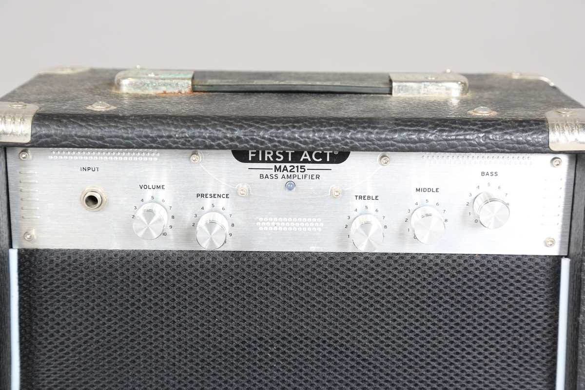 A First Act MA215 bass amplifier, width 33cm, and a Vox VX-1 modelling guitar amplifier. - Image 2 of 10