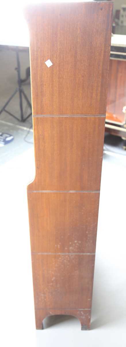 A mid-20th century walnut Globe Wernicke style glazed bookcase by Kenric & Jefferson, height - Image 10 of 10