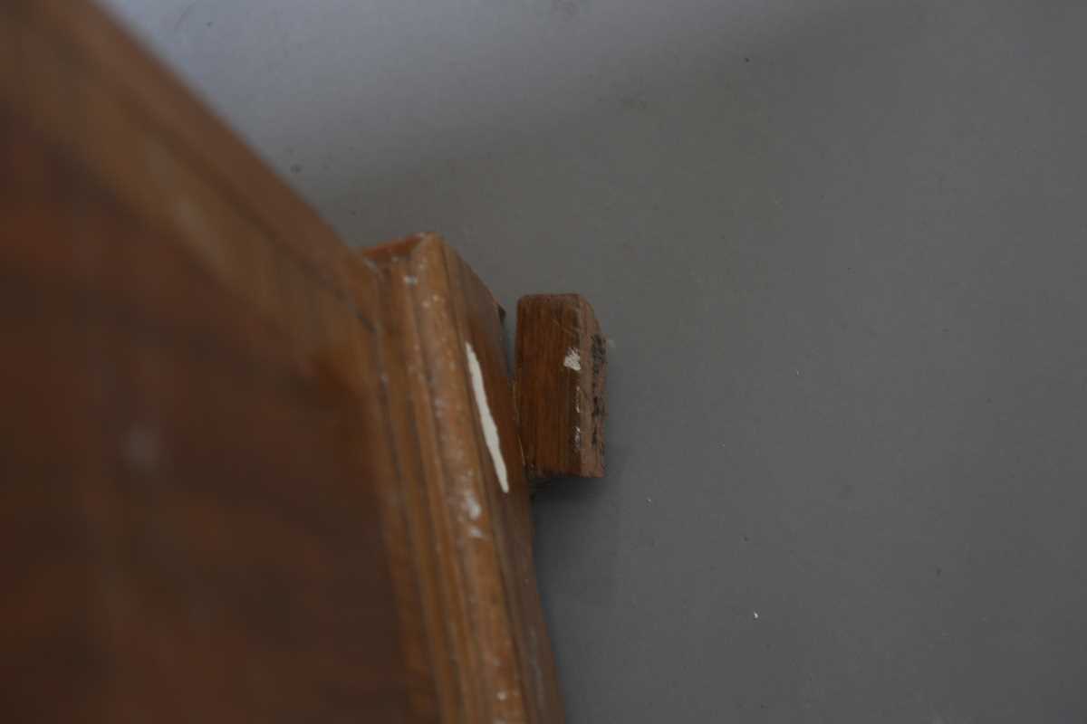 An early/mid-20th century walnut twin-pedestal desk, the top inset with green leather above an - Bild 12 aus 12