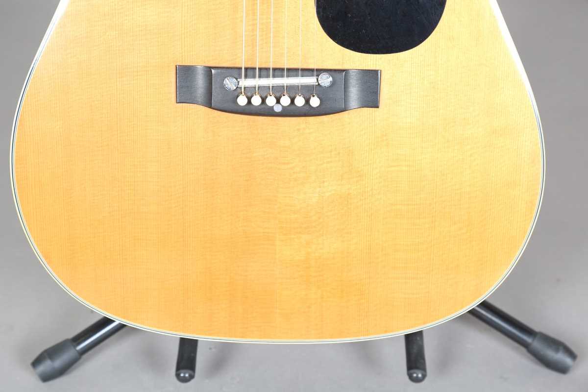 A 1970s Ibanez Concord 696 six-string dreadnought acoustic guitar, with gig bag and stand. - Image 6 of 19