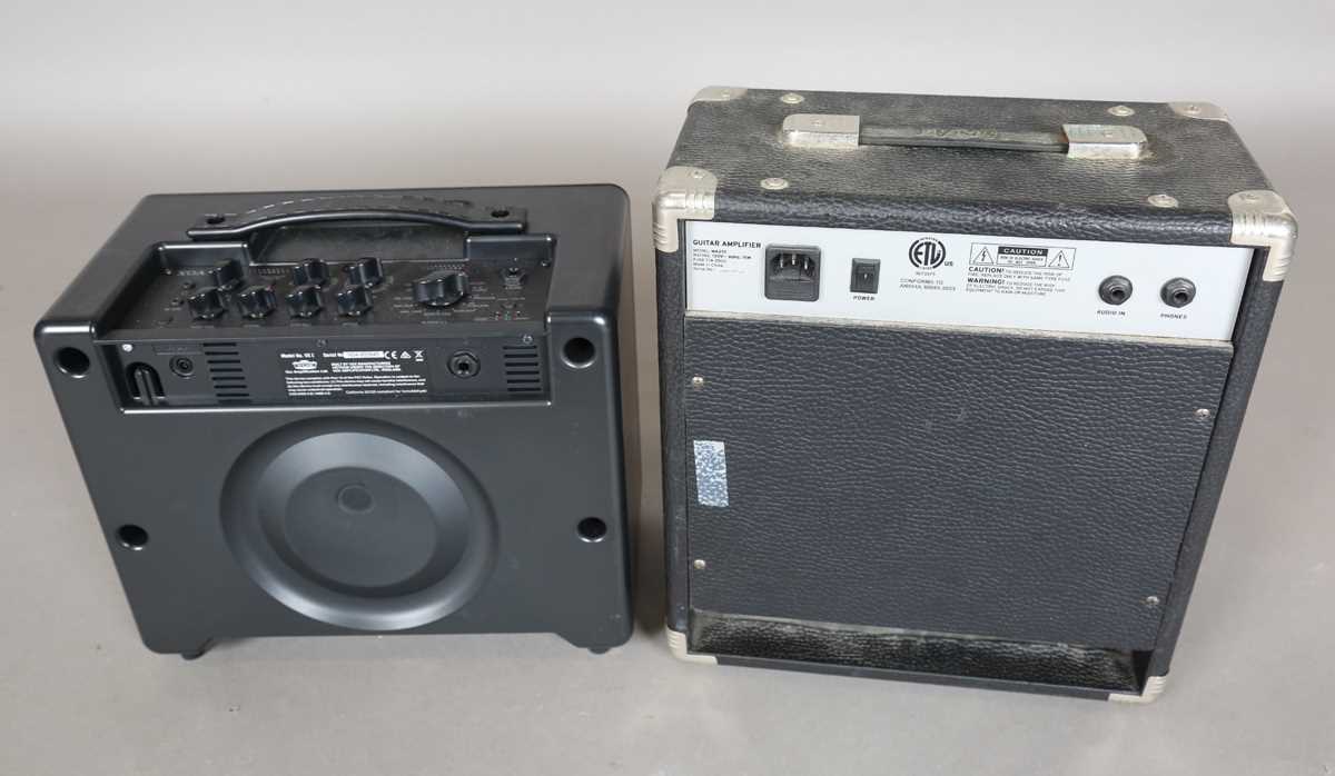 A First Act MA215 bass amplifier, width 33cm, and a Vox VX-1 modelling guitar amplifier. - Image 7 of 10