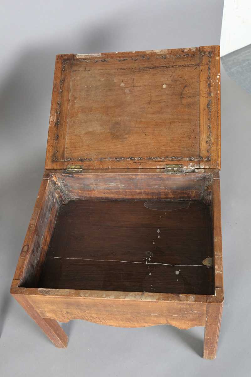 A George III oak side table, fitted with a single drawer, height 72cm, width 73cm, depth 48cm, - Image 8 of 12