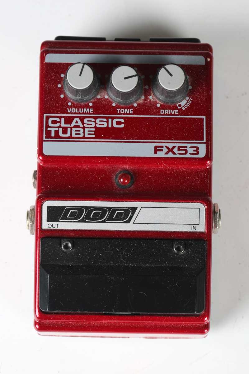 An Ibanez TS 9 Tube Screamer guitar effects pedal, an MXR Dyna Comp pedal, a Dod FX53 Classic Tube - Image 2 of 8