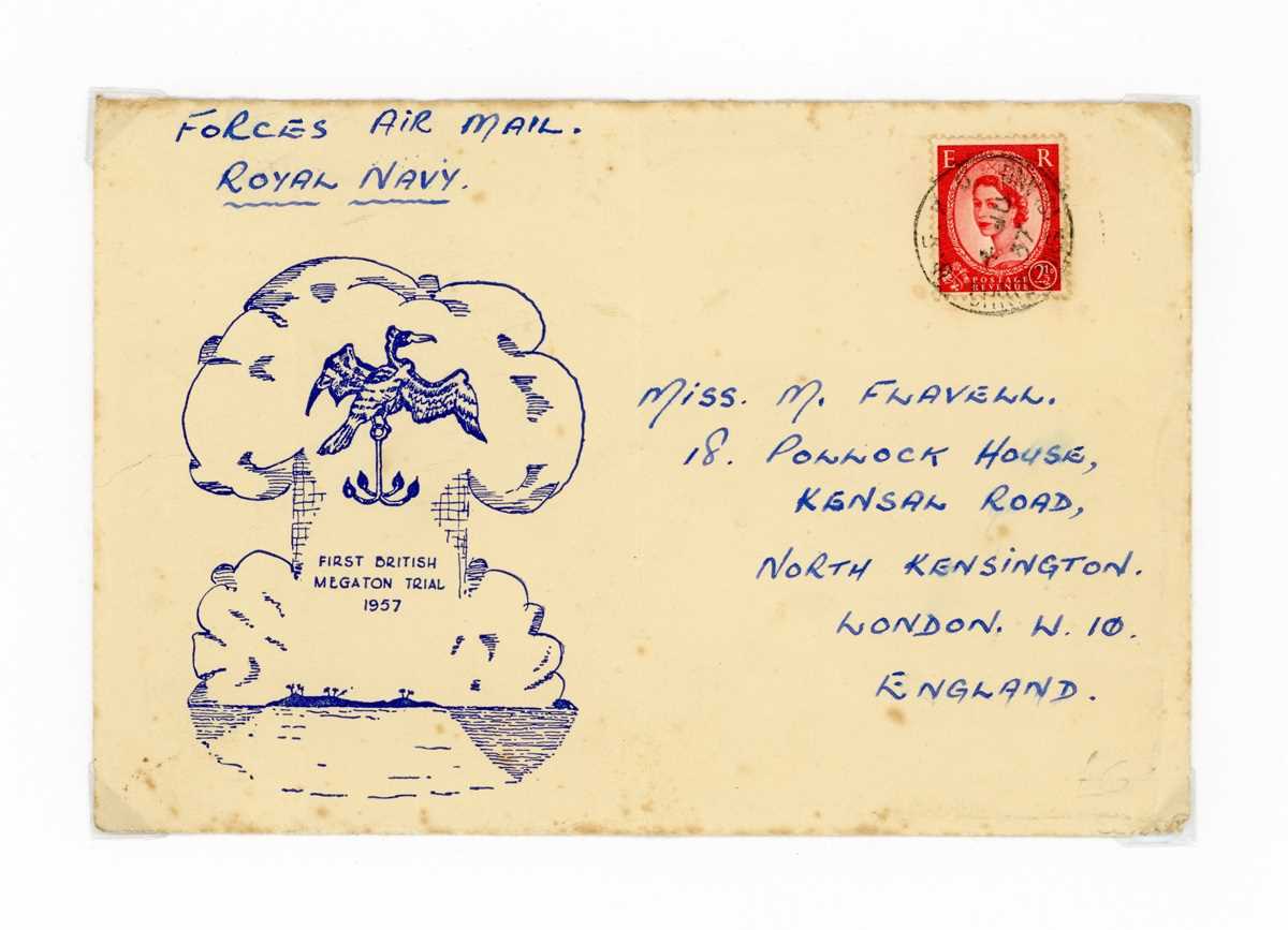 Thematic collection on 'Explosions' with covers of Atomic Bomb Test 1957/58 on Christmas Island,