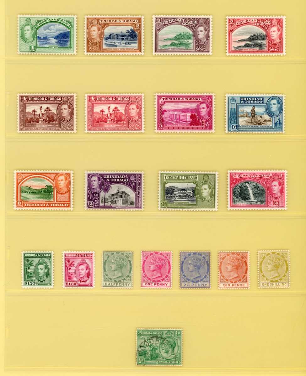 British Commonwealth stamp collection in two boxed safe albums with mostly George VI and early Queen - Bild 15 aus 16
