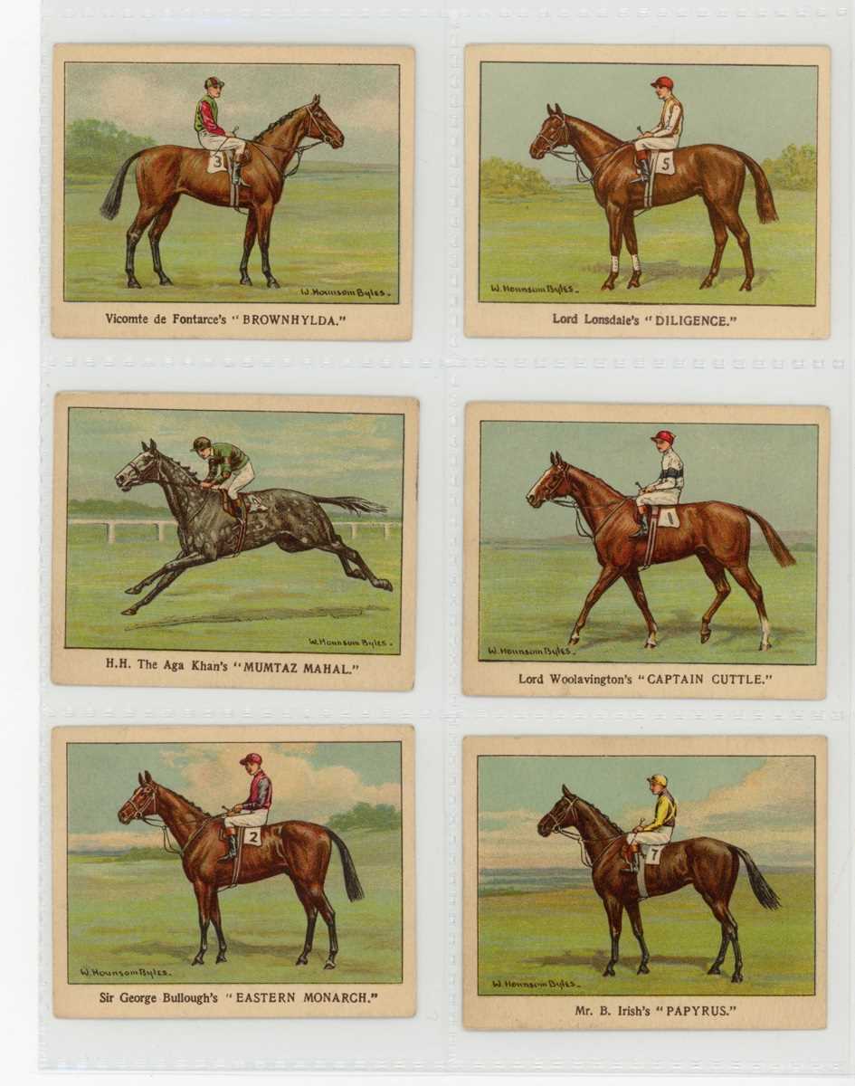 An album of cigarette cards relating to horses and horseracing, including 25 Alexander Boguslavsky - Image 9 of 12