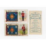 A set of 25 Taddy 'Territorial Regiments' cigarette cards circa 1908.