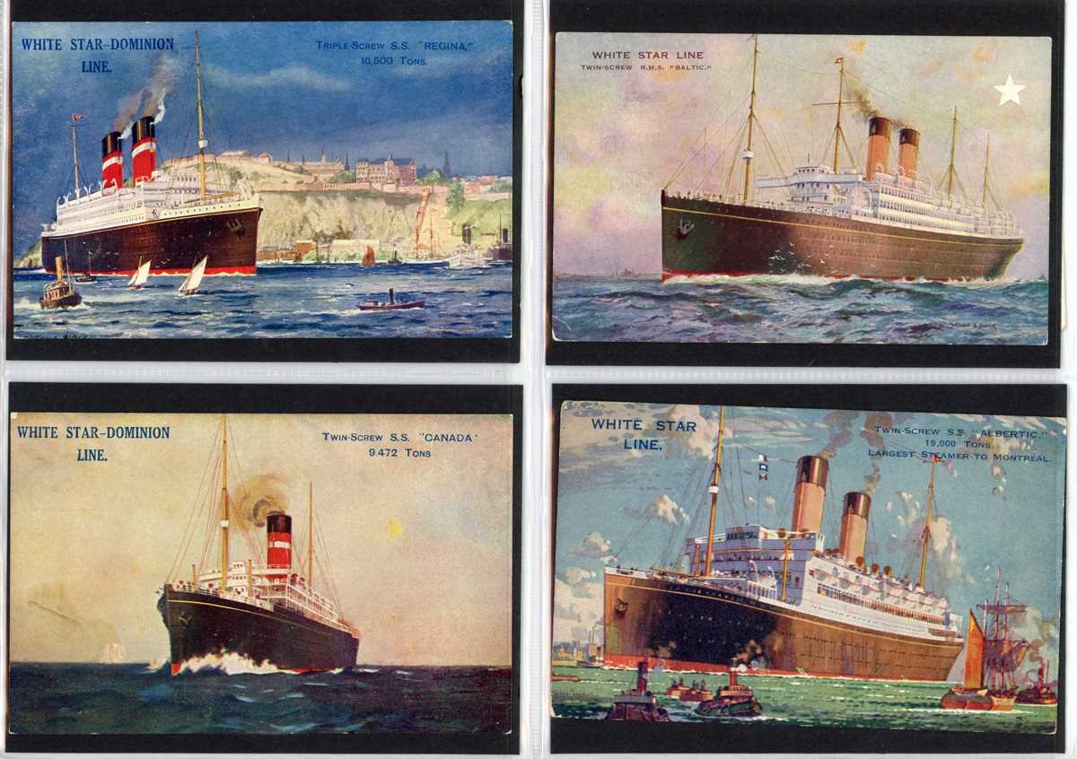 An album containing approximately 176 postcards of shipping interest, including postcards - Bild 8 aus 8