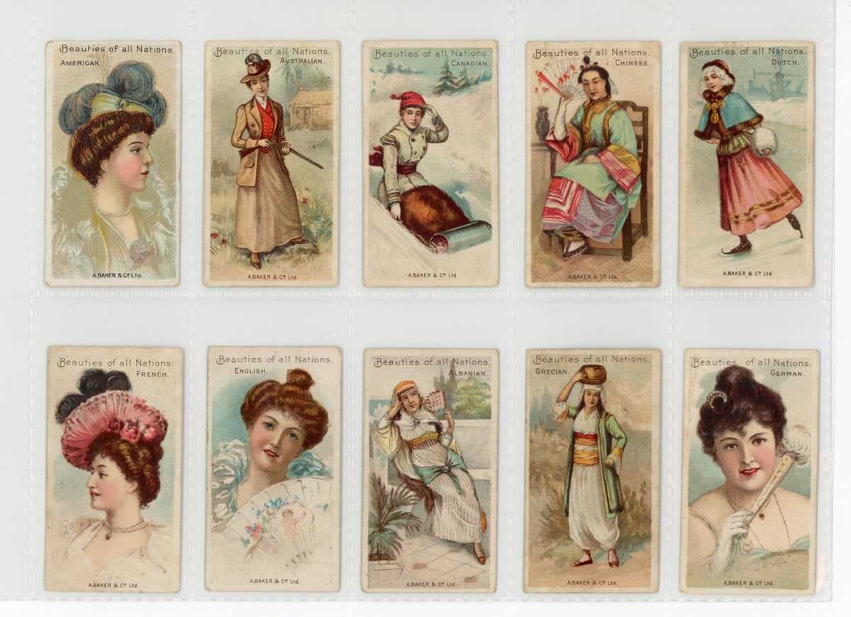 Two albums of cigarette cards, all beauties or actors and actresses, including 19 Albert Baker ‘ - Image 2 of 11