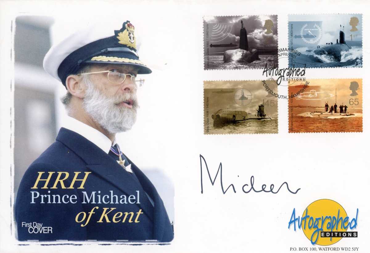 ROYALTY. An Autographed Editions HRH Prince Michael of Kent signed First Day Cover, a Christmas card - Image 3 of 8