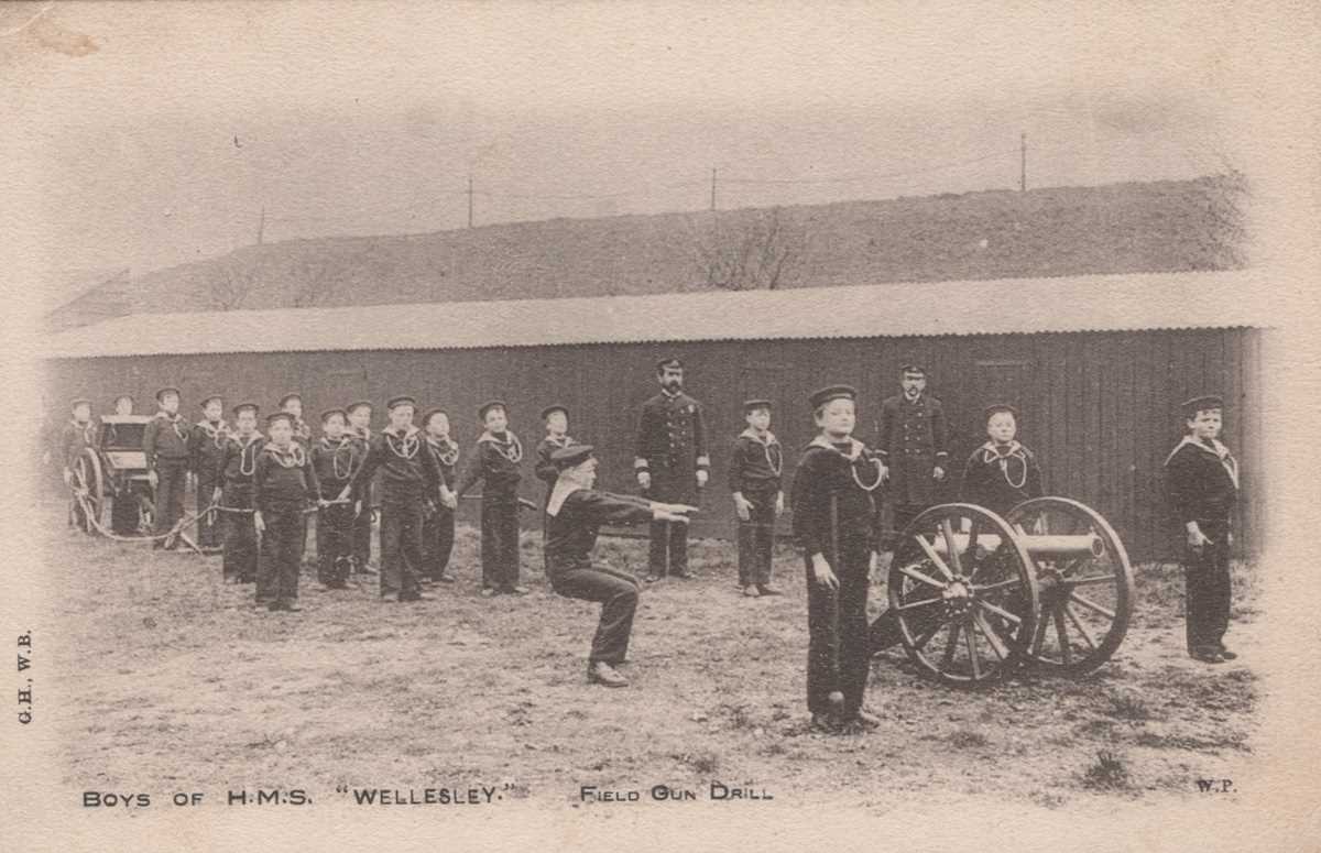 A collection of 12 postcards relating the Wellesley Training Ship in North Shields, including a - Image 6 of 7