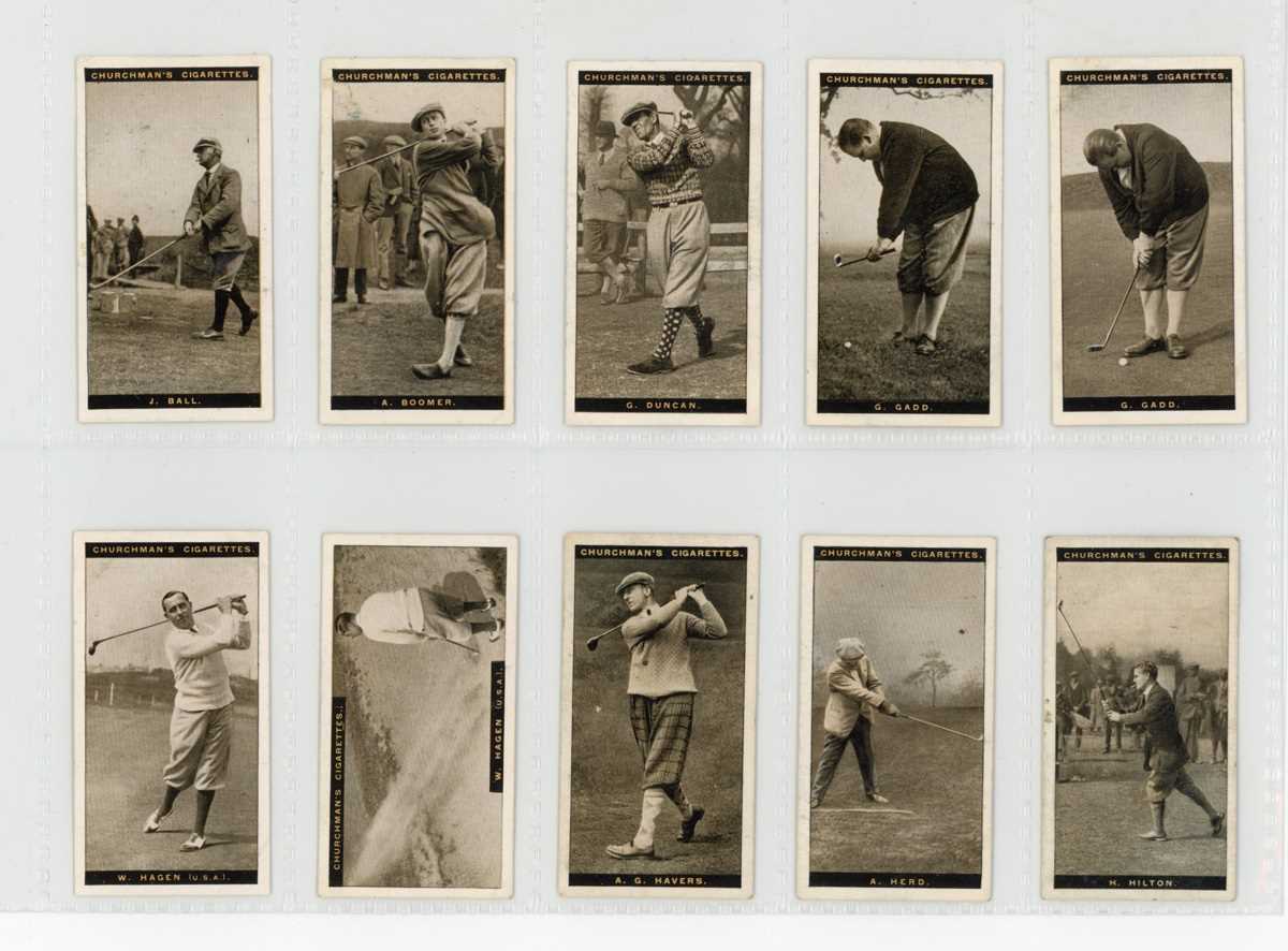 An album of cigarette and trade cards of sport interest, including a set of 25 Morris ‘Golf - Image 2 of 12