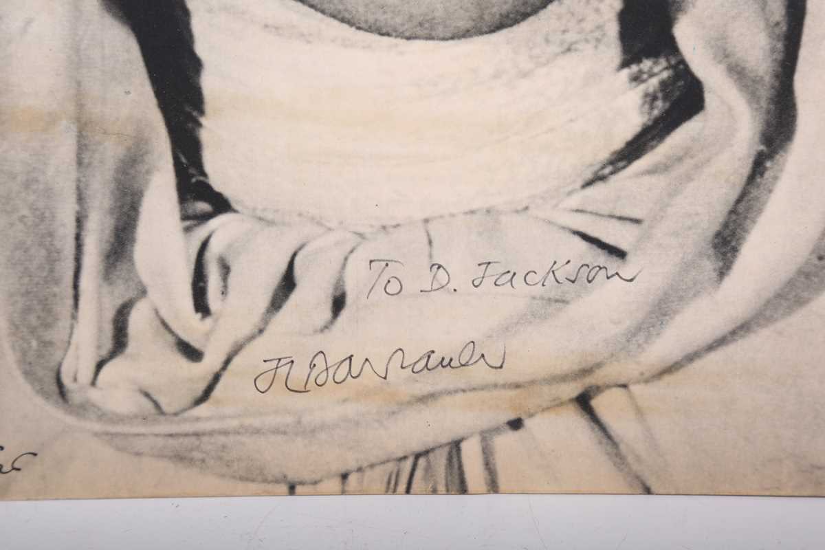 AUTOGRAPH. An autographed paperstock photograph signed by Jean-Louis Barrault and inscribed 'To D. - Bild 5 aus 6