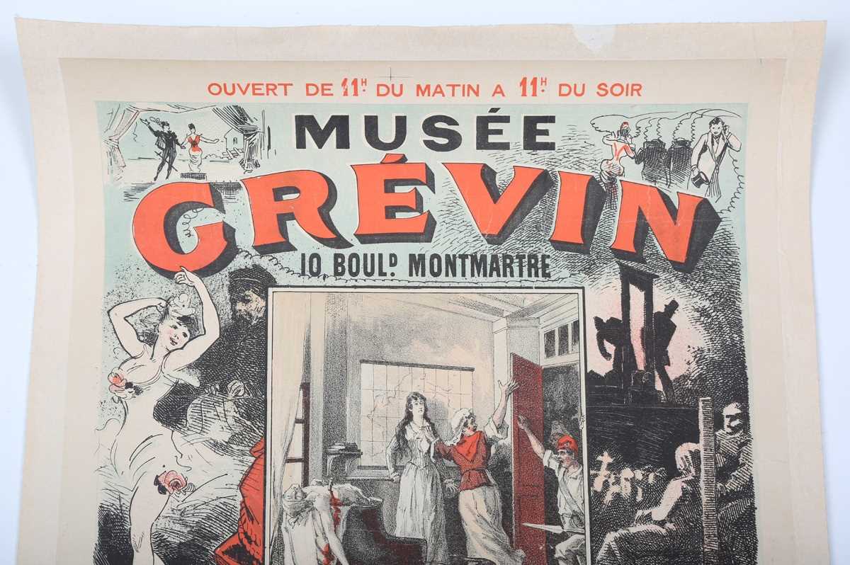 POSTER. A late 19th/early 20th century lithographed poster by Jules Chéret for ‘Musée Grévin Galerie - Image 2 of 4