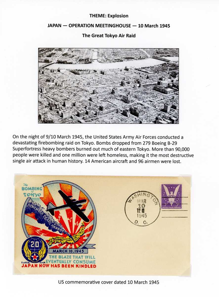 Thematic collection on 'Explosions' with covers of Atomic Bomb Test 1957/58 on Christmas Island, - Bild 6 aus 14