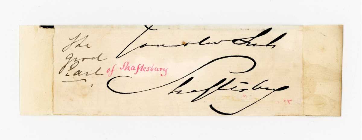 AUTOGRAPHS. A collection of approximately 65 clipped signatures of notable Victorians, including