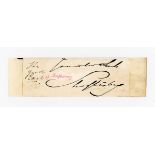 AUTOGRAPHS. A collection of approximately 65 clipped signatures of notable Victorians, including