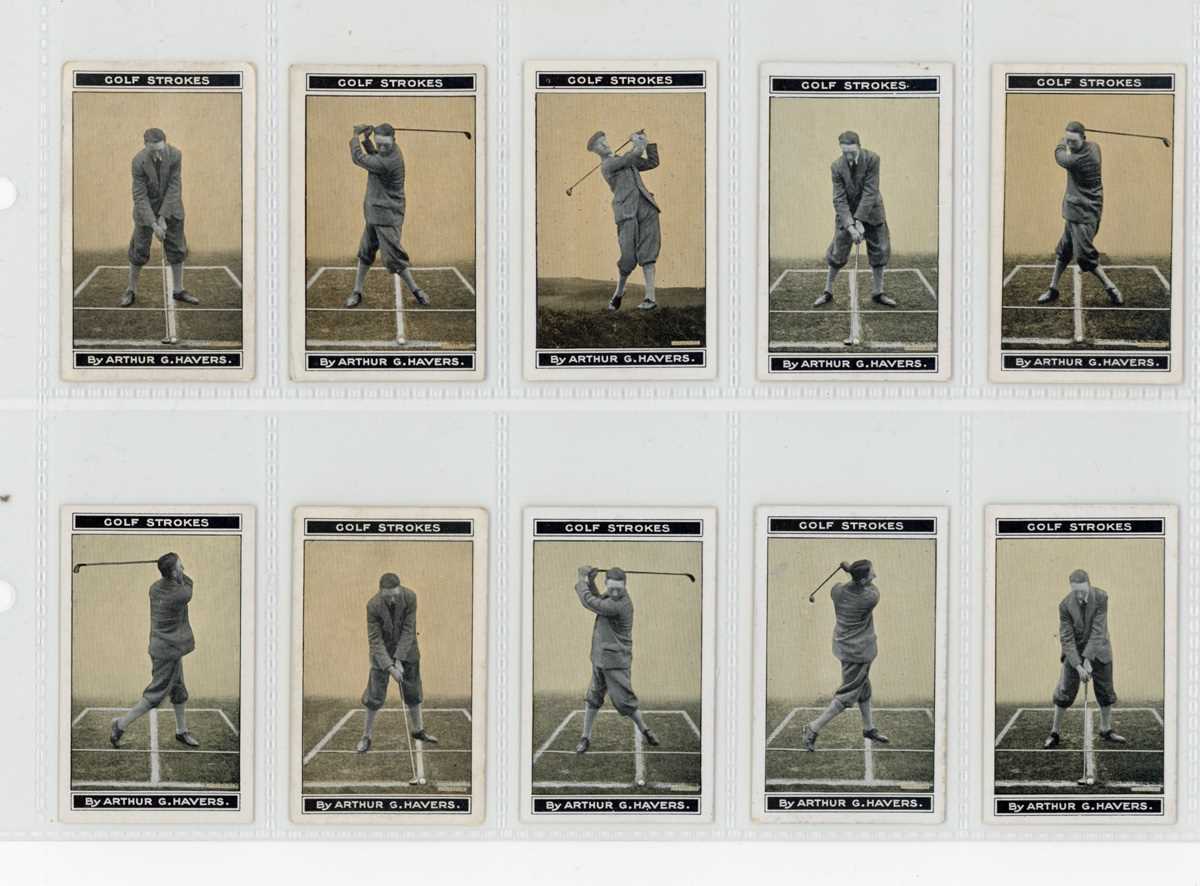 An album of cigarette and trade cards of sport interest, including a set of 25 Morris ‘Golf - Image 6 of 12