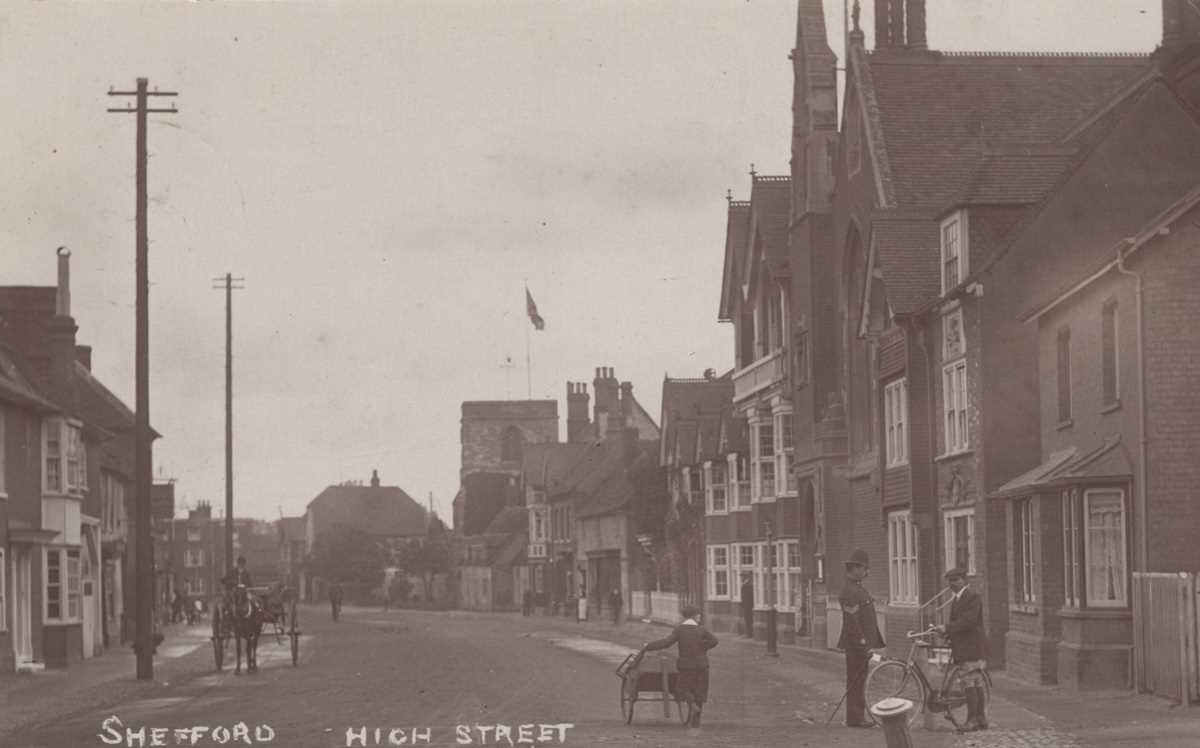 A collection of approximately 113 postcards of Shefford and its Bedfordshire environs in an album