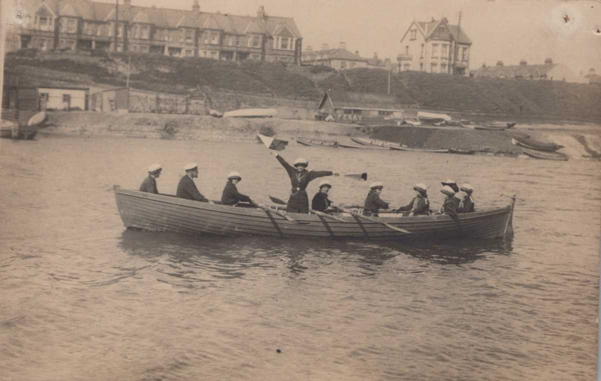 A collection of 16 photographic postcards of girl Sea Scouts. - Image 8 of 16