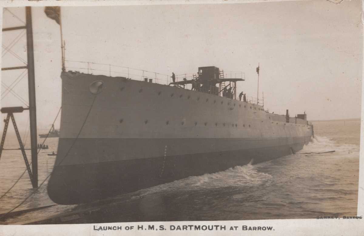 An album containing approximately 230 postcards of naval interest including portraits of ships and - Image 6 of 10