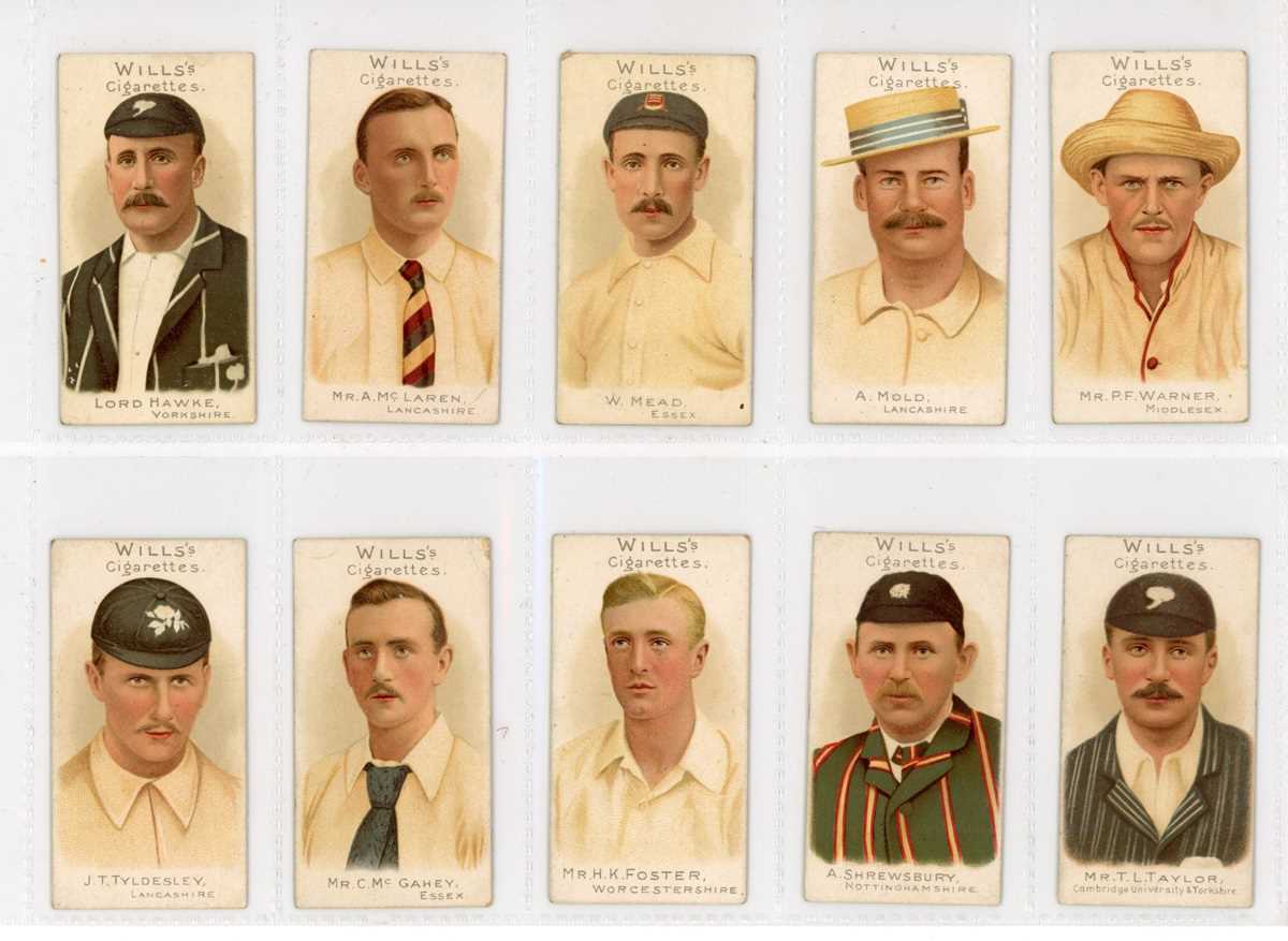 A set of 50 Wills 'Cricketers Series' cigarette cards circa 1901, together with 16 Wills ‘ - Image 10 of 19