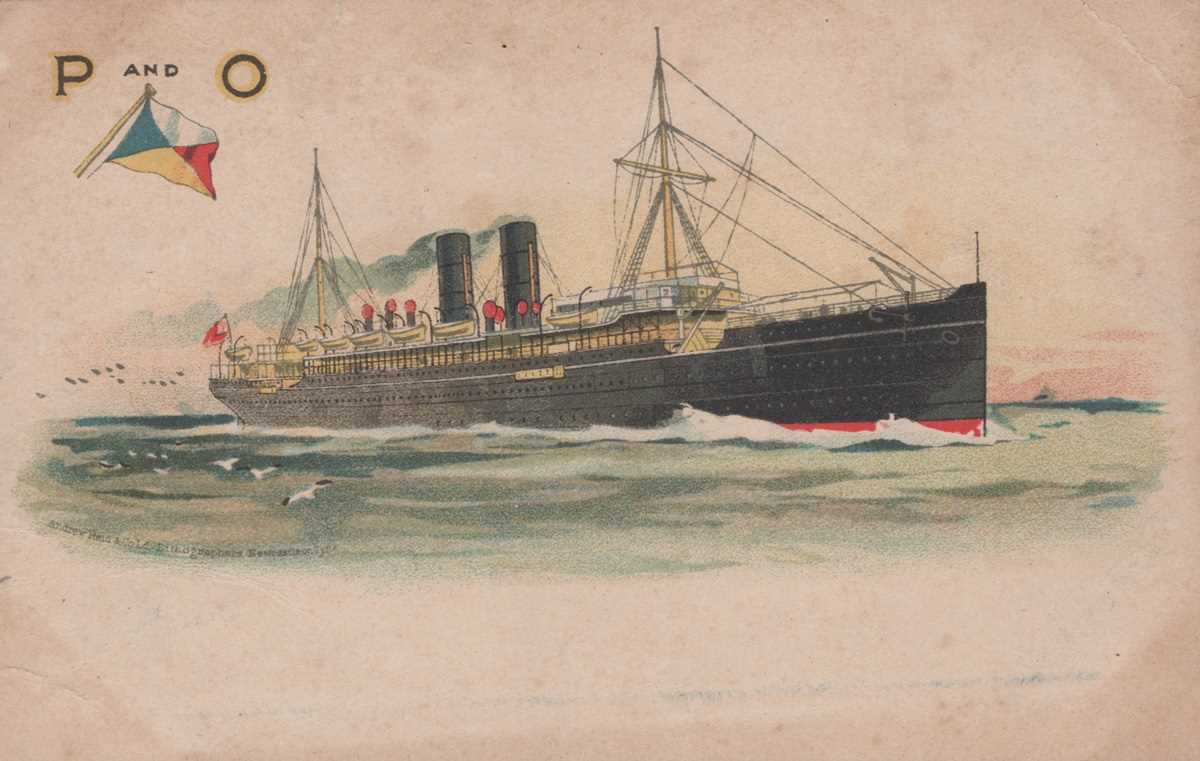 An album containing 59 postcards of shipping interest including two Japanese line cards with - Bild 5 aus 6