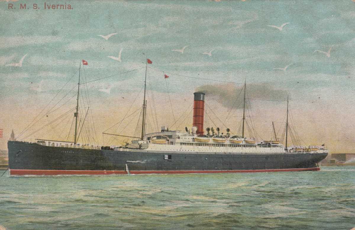 An album containing approximately 176 postcards of shipping interest, including postcards