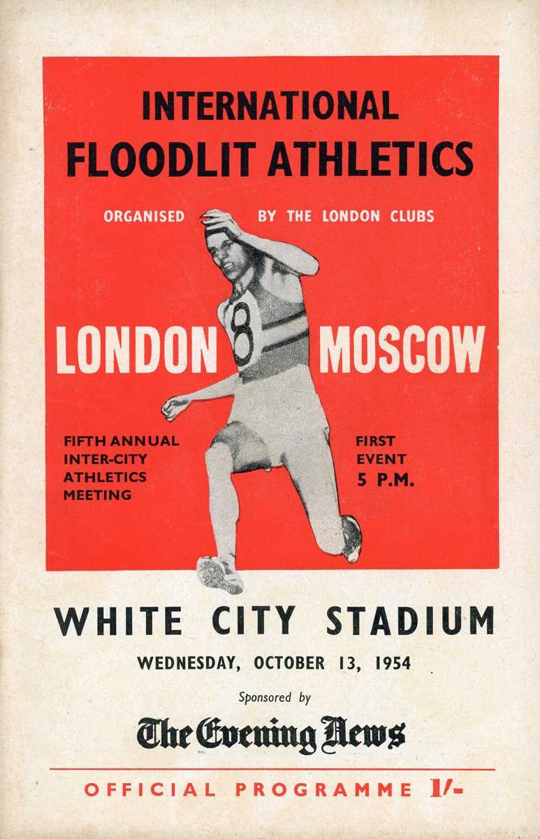 ATHLETICS. An Official Programme for 'International Floodlit Athletics' at White City Stadium,