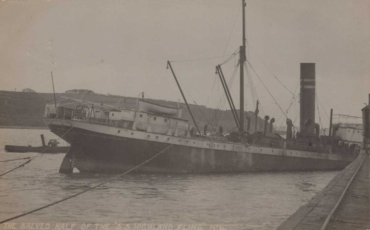 A group of eight postcards of shipwrecks and disasters, including postcards titled ‘Wreck of SS - Bild 3 aus 8