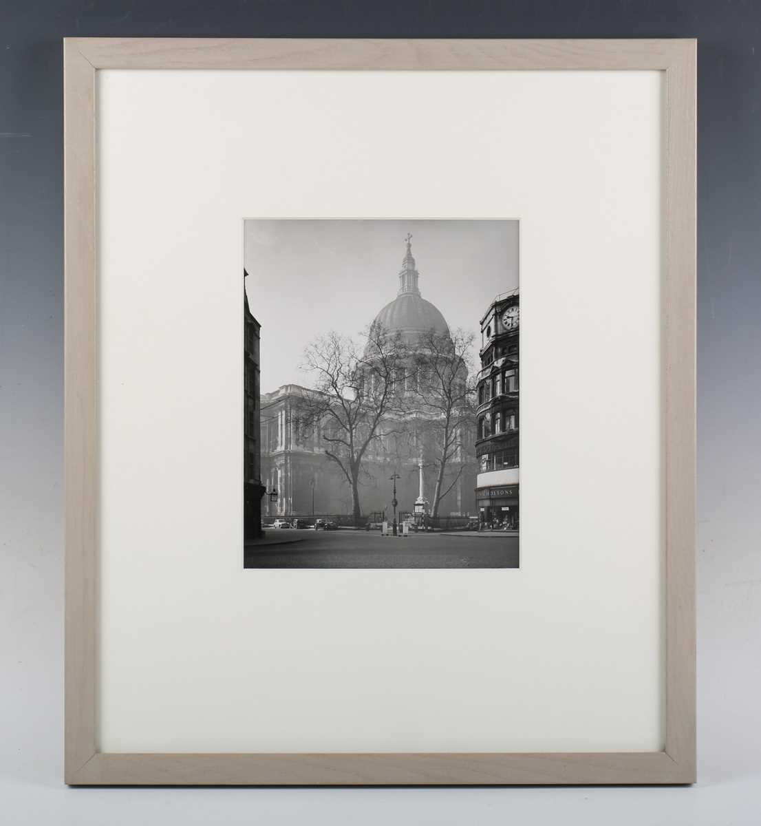 PHOTOGRAPH. A black and white photograph by Margaret Harker Farrand of St Paul’s Cathedral,