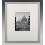 PHOTOGRAPH. A black and white photograph by Margaret Harker Farrand of St Paul’s Cathedral,