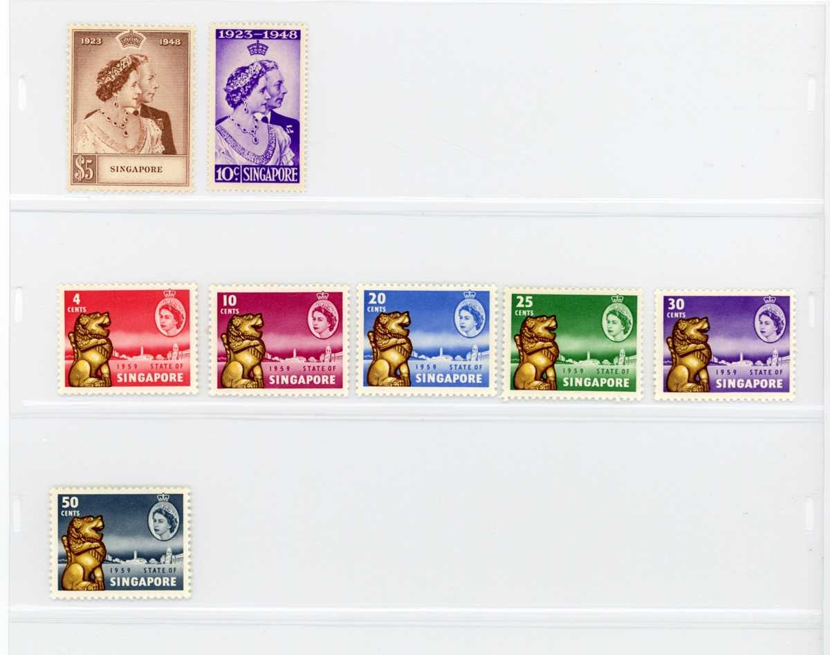 British Commonwealth stamp collection in two boxed safe albums with mostly George VI and early Queen - Image 14 of 16