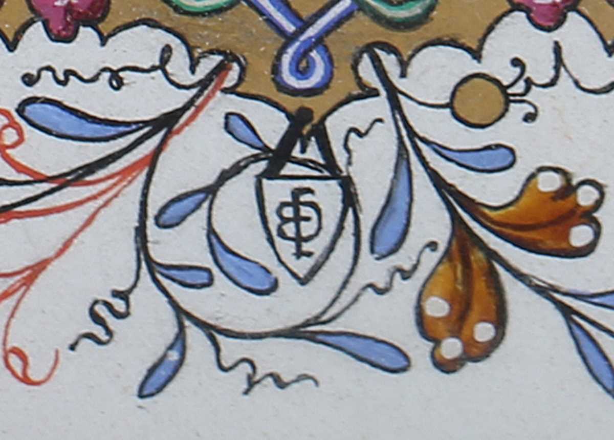 ILLUMINATED MANUSCRIPT. An illuminated manuscript on vellum in the style of, or possibly by, Owen - Bild 3 aus 4