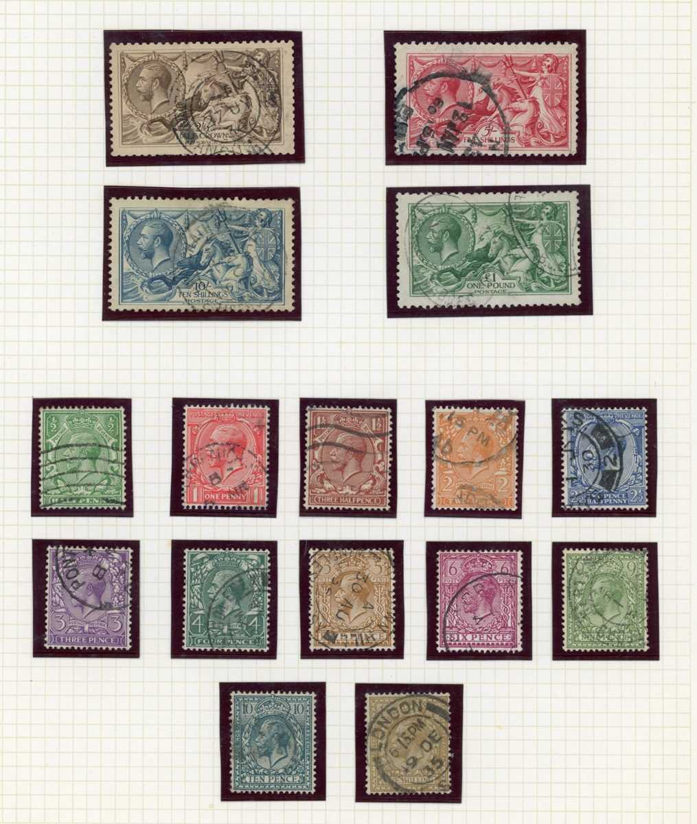 Great Britain stamps in an album from 1840 1d black (two) with four margins 2d blue, 1867 5 - Image 7 of 11