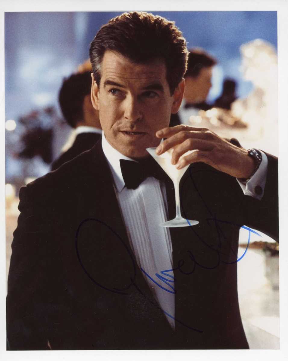 AUTOGRAPHS, JAMES BOND 007. A group of six signed photographs of actors who have played James - Image 5 of 6