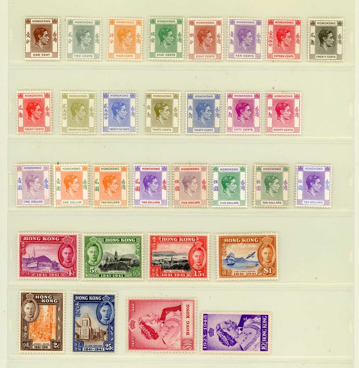 British Commonwealth stamp collection in two boxed safe albums with mostly George VI and early Queen - Bild 6 aus 16