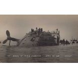 An album containing approximately 230 postcards of naval interest including portraits of ships and