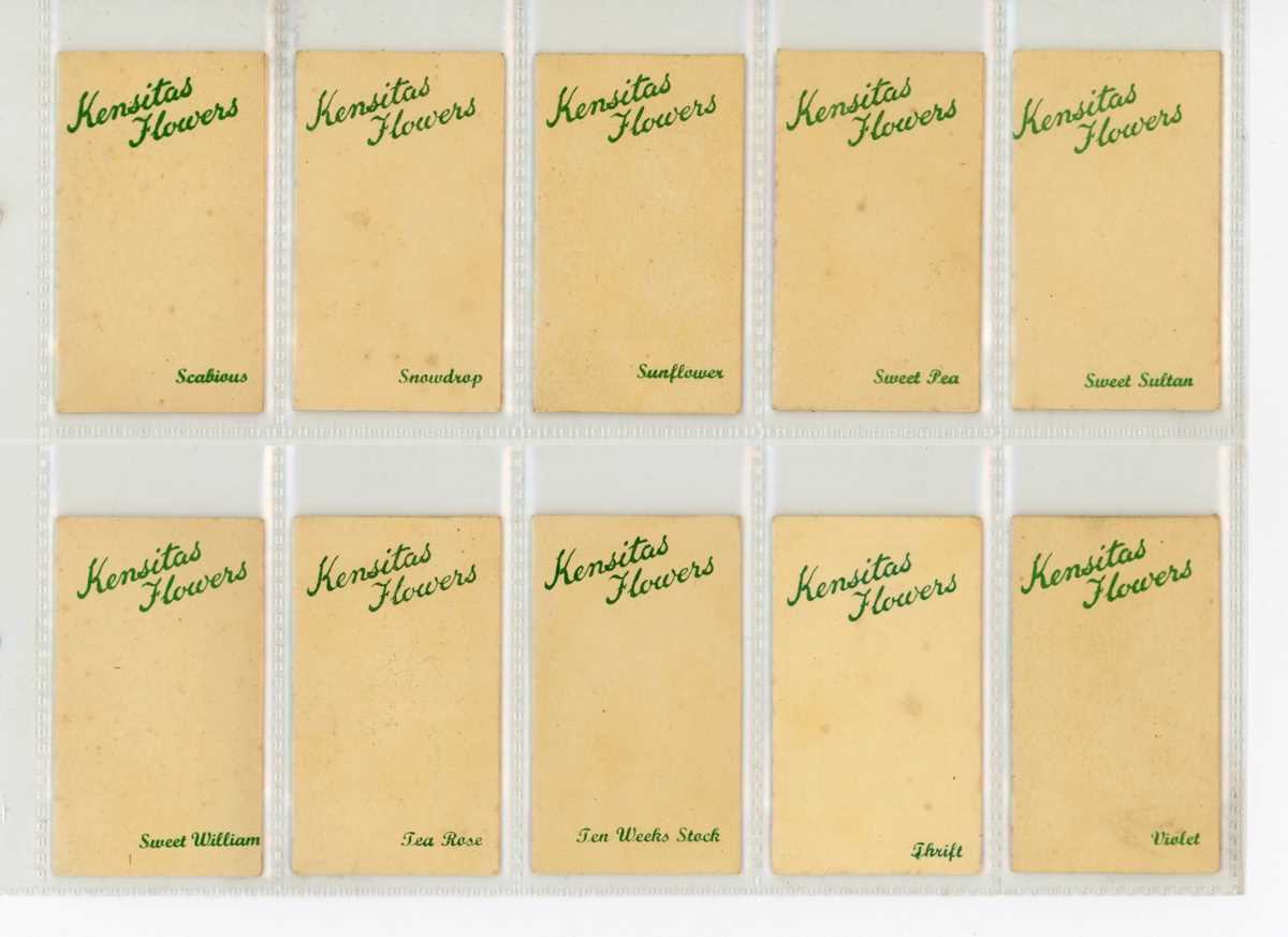 A collection of Wix cigarette cards in three albums, including a set of 60 ‘Kensitas Flowers’ in - Image 8 of 11