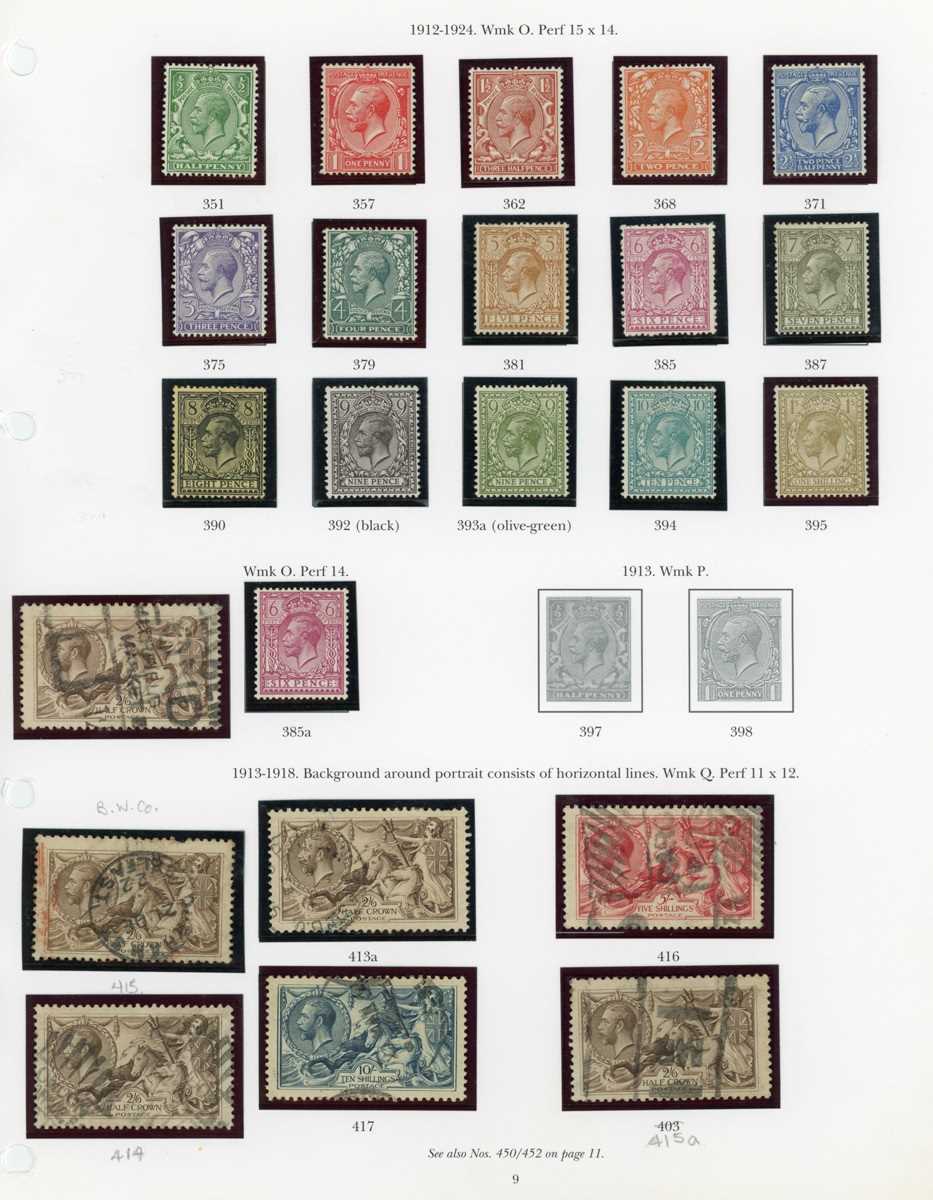 Great Britain stamps in Stanley Gibbons printed album from 1840 1d black used (2) surface printed, - Image 5 of 9