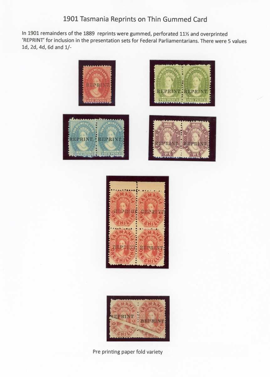 Chalon heads specialized stamp collection in an album with Nova Scotia 1851-7 1d plate proof in - Bild 16 aus 18