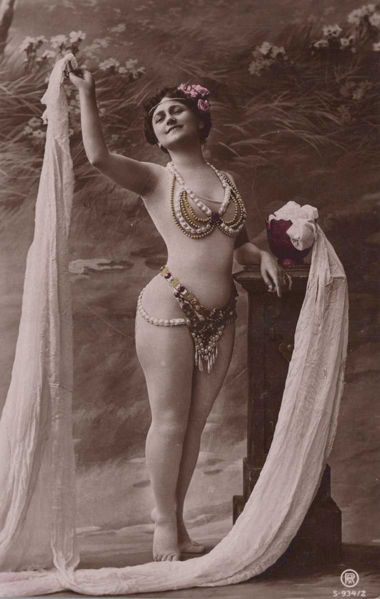A collection of 27 hand-tinted postcards of erotic or risqué interest, most photographic. - Image 7 of 8