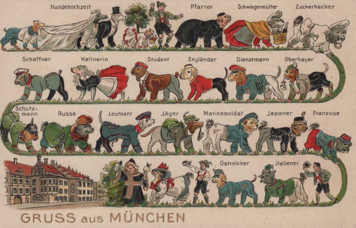 An album containing approximately 294 postcards published by Guggenheim including postcards