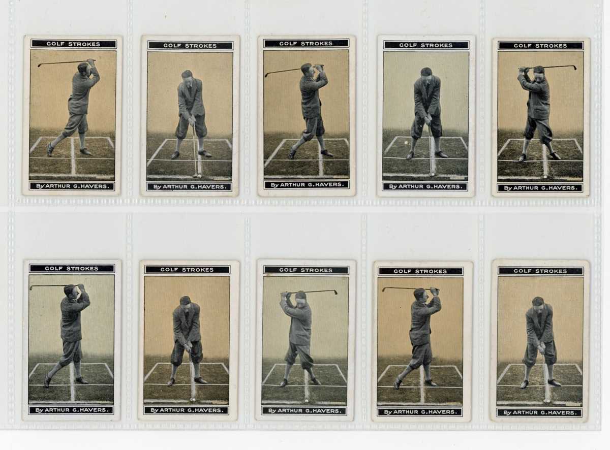 An album of cigarette and trade cards of sport interest, including a set of 25 Morris ‘Golf - Image 7 of 12